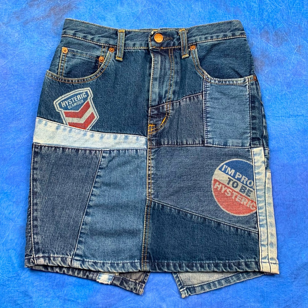 VINTAGE HYSTERIC GLAMOUR DENIM MINI SKIRT